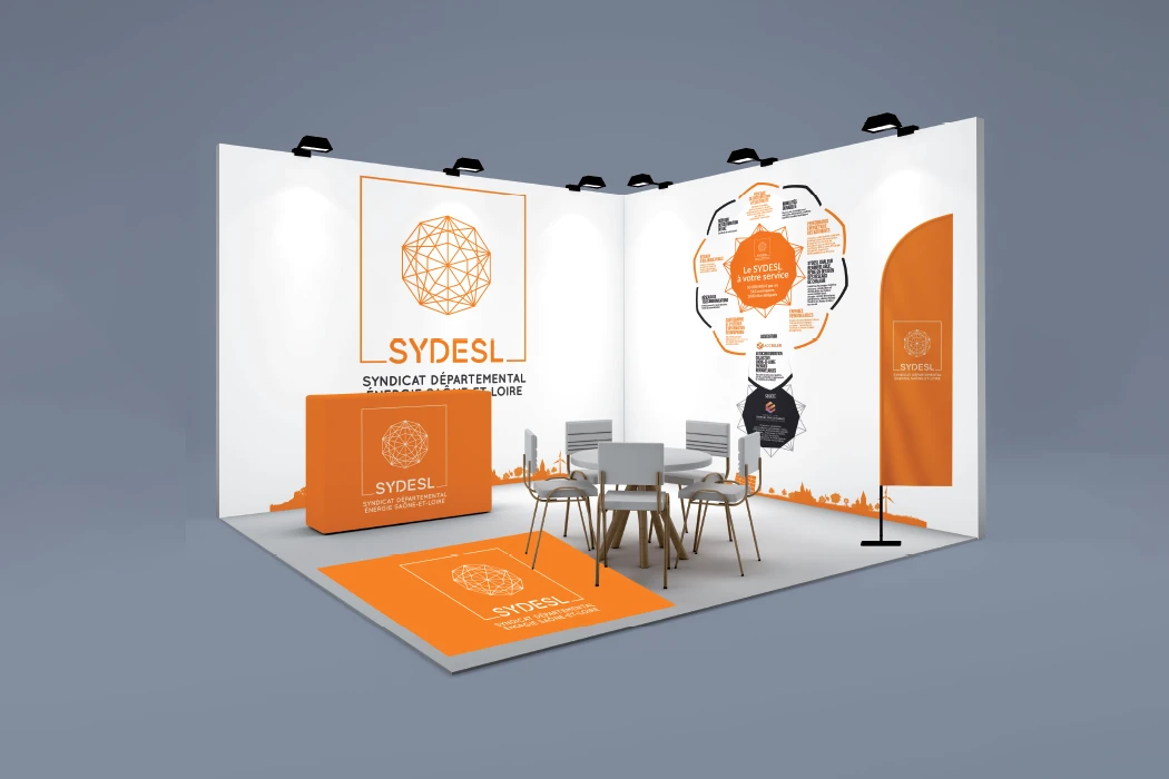 Création de supports de signalétique professionnels : roll-up, kakemono et oriflamme